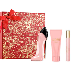 CAROLINA HERRERA GOOD GIRL BLUSH 3 PCS SET: 2.7 EAU DE PARFUM SPRAY + 0.34 EAU DE PARFUM SPRAY + 3.4 BODY LOTION