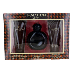Halston Z-14 3 Pcs SET for Men: 4.2 Cologne Spray + 3.4 Aftershave Balm + 3.4 Hair & Body Wash