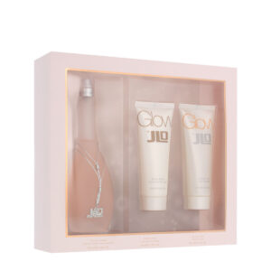 J Lo Glow 3 Pcs SET for Women: 3.4 EAU de Toilette Spray + 2.5 Body Lotion + 2.5 Shower Gel