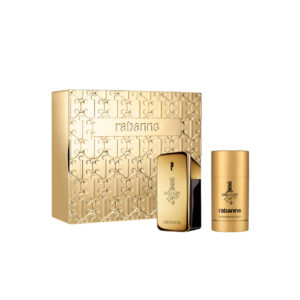 Paco Rabanne One Million 2 Pcs SET for Men: 1.7 EAU de Toilette Spray + 2.3 Deodorant Stick
