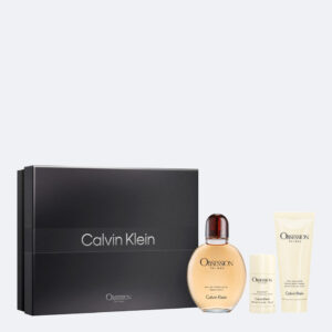 OBSESSION 3 PCS SET FOR MEN: 4.2 EAU DE TOILETTE SPRAY + 3.3 AFTER SHAVE BALM + 2.6 DEODORANT STICK
