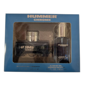 HUMMER CHROME 2 PCS SET FOR MEN: 4.2 EAU DE TOILETTE SPRAY + 3 OZ BODY SPRAY