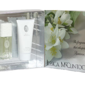 JESSICA McCLINTOCK 2 PCS SET: 3.4 EAU DE PARFUM SPRAY+ 5 OZ BODY LOTION (HARD BOX)