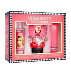 NICKI MINAJ MINAJESTY 3 PCS SET FOR WOMEN: 3.4 EAU DE PARFUM SPRAY + 3.4 BODY LOTION + 1.7 BODY MIST