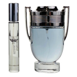 PACO RABANNE INVICTUS 2 PCS SET FOR MEN: 6.8 EAU DE TOILETTE SPRAY + 0.34 EAU DE TOILETTE SPRAY